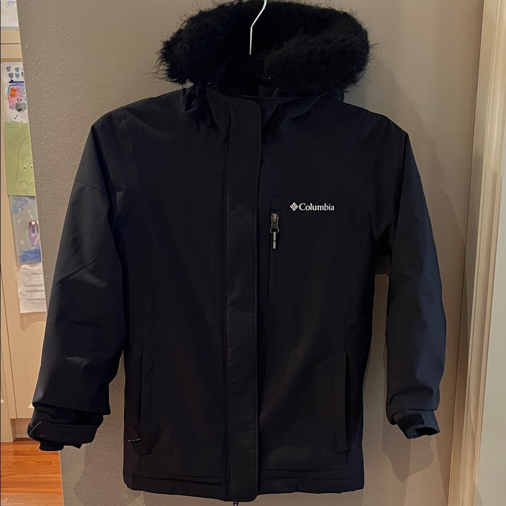 Columbia Kids Size Small (7/8) like new black winter jacket